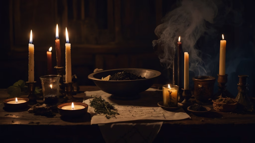 Ritual de alejamiento espiritual para cortar influencias negativas, envidias o conflictos que afectan tu vida
